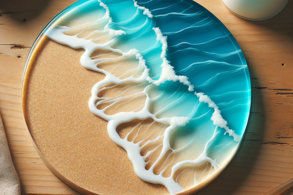 Porta copos em Resina Epoxi