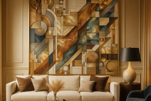 Painel em vidro fundido